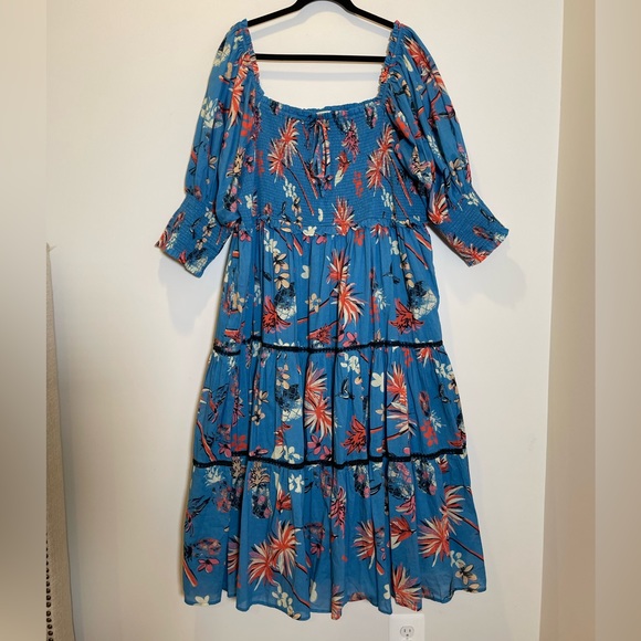 eshakti Dresses & Skirts - eShakti Wayward Fancies Size 1X Maxi Floral Dress